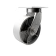 thumbnail image 1 of 8 Inch Extra Heavy Duty Semi Steel Cast Iron Wheel Swivel Top Plate Caster SCC, 1 of 2