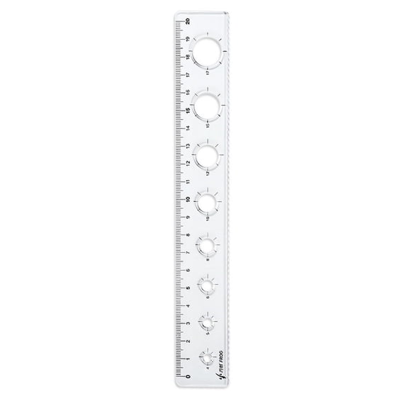 8 Inch Flexible Ruler, Shatterproof Soft Plastic Straight Ruler, Double Scale Centimeters and Inches Measuring Tool, Bendable PVC Ruler for Home Office Drawing Drafting DIY Craft Daily Use