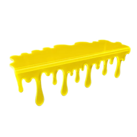 8 Inch Fluorescent Dripping Shelf Decoration, Halloween LED Display Shelf Acrylic Shelf Drip Accent for Gaming Room & Desk Setup, Glow Effect Shelf Decor for Collectibles