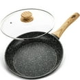 thumbnail image 1 of 8 Inch Frying Pan with Lid, Small Frying Pan with Bakelite Handle, 8 Inch Frying Pan Nonstick with Stone-Derived Coating, Small Nonstick Frying Pan with Lid -8 Inch, 1 of 5