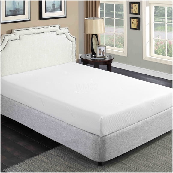 8 Inch Full Size Cooling Gel Memory Foam Mattress, Plush Medium Firmness, Aloe Vera Cover, CertiPUR-US Certified, Bed in a Box