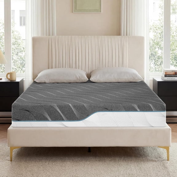 8-Inch Full Size Extra Firm Dual Sides Flippable Memory Foam Mattress, High Density for Back Pain Relief