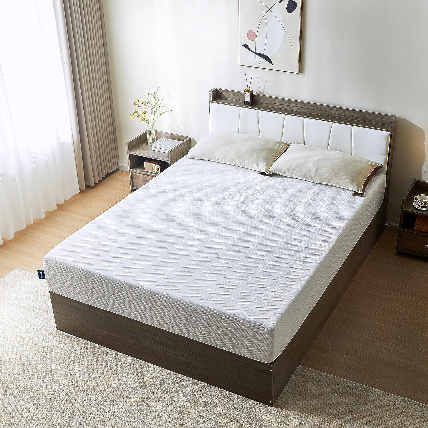 8-Inch Full Size Memory Foam Mattress, Medium Firm, Cooling, Pressure Relief, Bed-in-a-Box