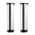 thumbnail image 1 of 8 Inch Furniture Legs Stainless Steel Feet Sofa Cabinet Shelves Leg Replacement Adjustable Height 2pcs, 1 of 7