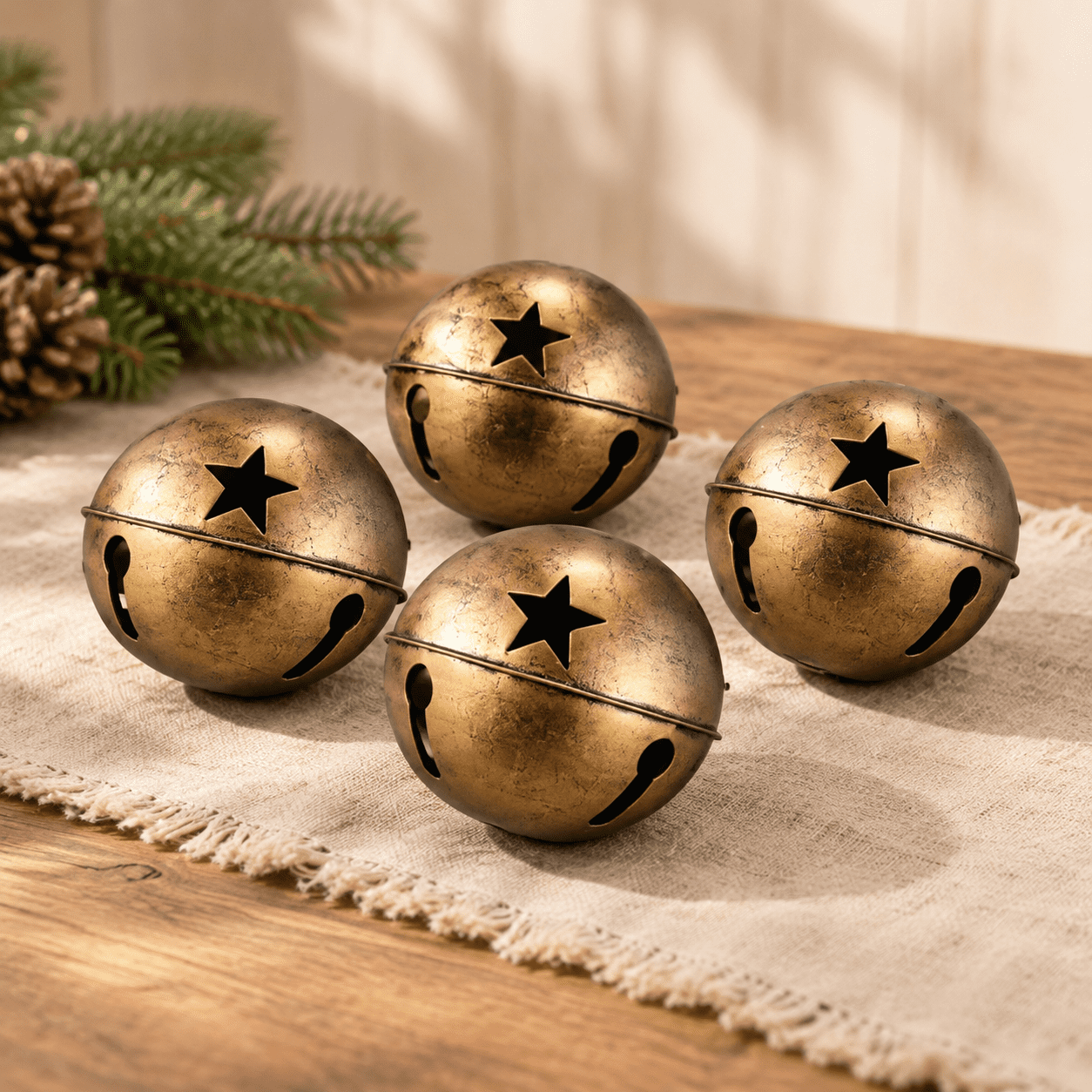 2 Inch Bell 8 Inch Giant Metal Bronze Jingle Bell for Holiday Decorations - Walmart.com