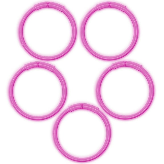 8 Inch Glowstick Bracelets - Pink (100 Pieces Glow)