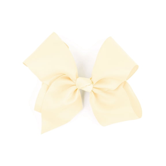 8 Inch Grosgrain Bow for Women and Girls (Ivory)