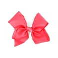 thumbnail image 1 of 8 Inch Grosgrain Bow for Women and Girls (Neon Pink), 1 of 5