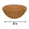 thumbnail image 1 of 8 Inch Hanging Basket Coco Liners Replacement, 100% Natural Round Coconut Coco Fiber Planter Basket Liners for Hanging Basket Flowers/Vegetables, 1 of 7