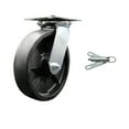 thumbnail image 1 of 8 Inch Heavy Duty Glass Filled Nylon Caster with Roller Bearing and Swivel Lock, 1 of 2