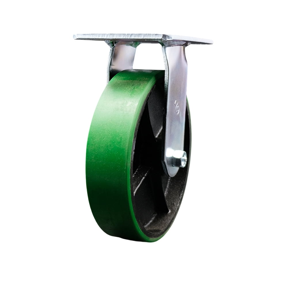 CasterHQ - 4" X 2" Polyurethane ON Steel KEYED Drive Wheel 20MM BORE - 600 LBS E