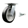 thumbnail image 1 of 8 Inch Heavy Duty Rubber on Aluminum Caster with Ball Bearing and Swivel Lock, 1 of 2
