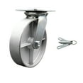 thumbnail image 1 of 8 Inch Heavy Duty Semi Steel Caster with Roller Bearing and Swivel Lock SCC, 1 of 2