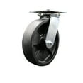 thumbnail image 1 of 8 Inch Heavy Duty Top Plate Glass Filled Nylon Swivel Caster with Roller Bearing, 1 of 2