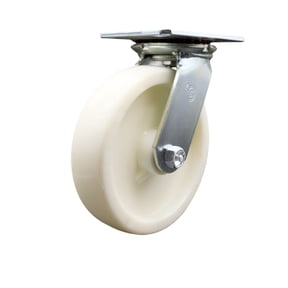 8 Inch Heavy Duty Top Plate Nylon Swivel Caster with Roller Bearing SCC