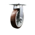 thumbnail image 1 of 8 Inch Heavy Duty Top Plate Polyurethane Rigid Caster with Roller Bearing SCC, 1 of 2