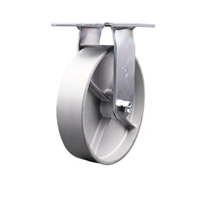 8 Inch Heavy Duty Top Plate Semi Steel Rigid Caster with Roller Bearing SCC