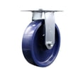 thumbnail image 1 of 8 Inch Heavy Duty Top Plate Solid Poly Rigid Caster with Ball Bearing SCC, 1 of 2