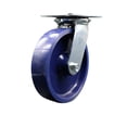 thumbnail image 1 of 8 Inch Heavy Duty Top Plate Solid Poly Swivel Caster with Ball Bearing SCC, 1 of 2