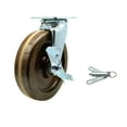thumbnail image 1 of 8 Inch High Temp Phenolic Caster with Roller Bearing and Brake/Swivel Lock SCC, 1 of 2