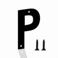 thumbnail image 1 of 8 Inch House Numbers Letters, Black House Address Letters, Outdoor Mailbox Numbers, Modern Metal Address Number Letter for Homes, Apartments, Farms, Outside (P), 1 of 5