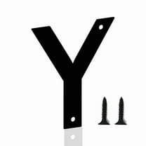 8 Inch House Numbers Letters, Black House Address Letters, Outdoor Mailbox Numbers, Modern Metal Address Number Letter for Homes, Apartments, Farms, Outside (Y)