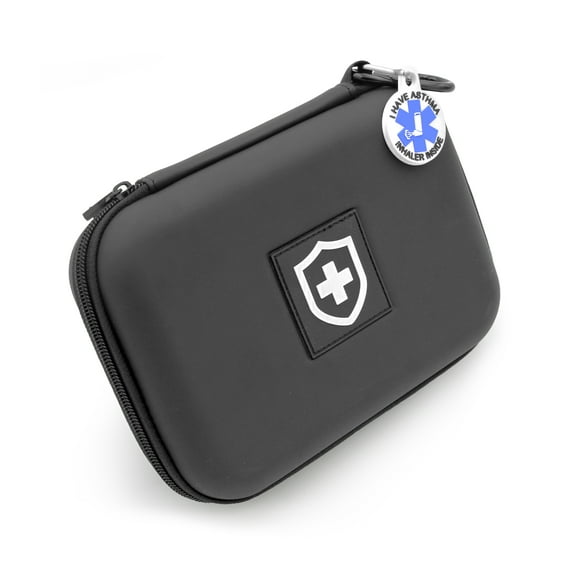 8 Inch Insulated Asthma Inhaler Medicine Travel Bag Case for Children and Adults, Fits Inhaler Spacer, Masks, and More Allergy Medicine, Includes Case Only by Casematix