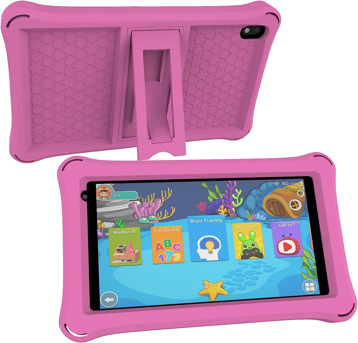 PRITOM 7 Zoll Android 14 Tablet - 8 GB RAM, 64 GB Speicher