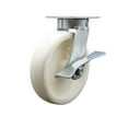 thumbnail image 1 of 8 Inch Kingpinless Nylon Wheel Swivel Caster with Brake Service Caster Brand, 1 of 2