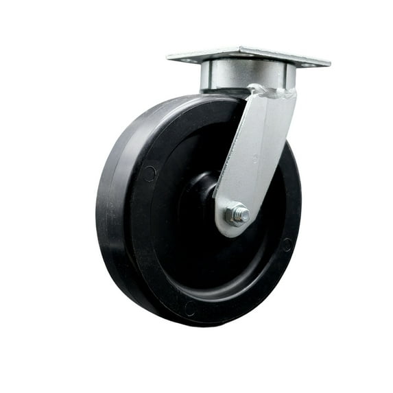 8 Inch Kingpinless Polyolefin Wheel Swivel Top Plate Caster Service Caster Brand