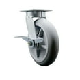 thumbnail image 1 of 8 Inch Kingpinless Thermoplastic Rubber Wheel Swivel Caster with Brake SCC, 1 of 2