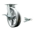 thumbnail image 1 of 8 Inch Kingpinless V Groove Semi Steel Wheel Caster with Brake and Swivel Lock, 1 of 2