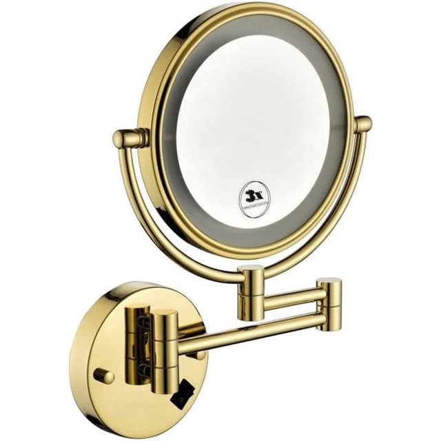 8 Inch LED Wall Mount TwoSided Magnifying Makeup Vanity Mirror 12 Inch