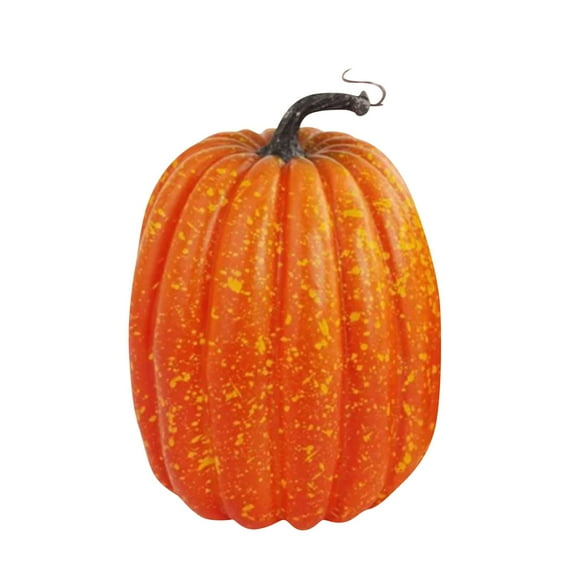 8 Inch Large Artificial Pumpkins for Decorating - Realistic Foam Pumpkins for Fall, Halloween & Thanksgiving Decor, DIY Paintable Craft Pumpkins for Centerpieces & Home Décor