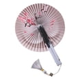 thumbnail image 1 of 8 Inch Large Folding Hand Fans Bulk Clapping Popping Rave Fans for Kids Women Men for Dancing Boots on The Ground Festival Party Decoration(C), 1 of 5