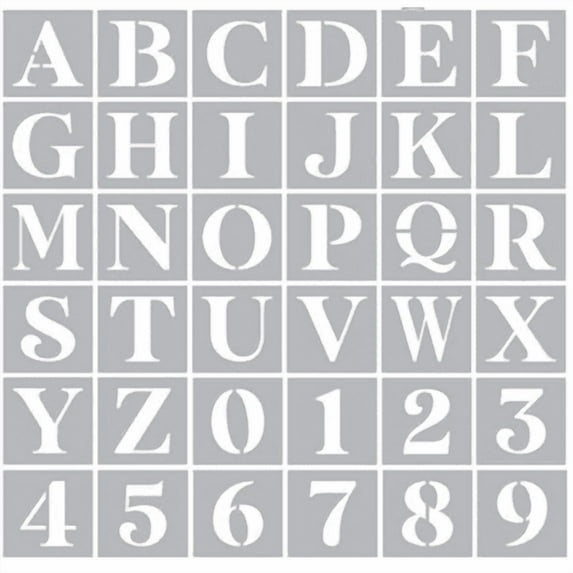 8 Inch Large Letter Stencils - Alphabet Stencils for Painting on Wood, DIY Crafts & Wall Signs