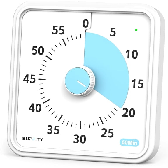 8-Inch Large Visual Timer for Kids 60-Minute Classroom Timer Magnetic