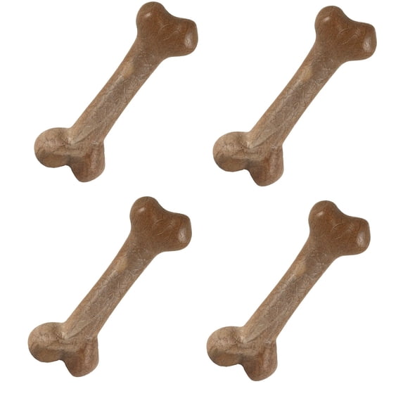8 Inch Larger Bacon Flavor Femur Dog Bone Shaped Dental Health Chew Gentle Tummy (4 Femur Bones)