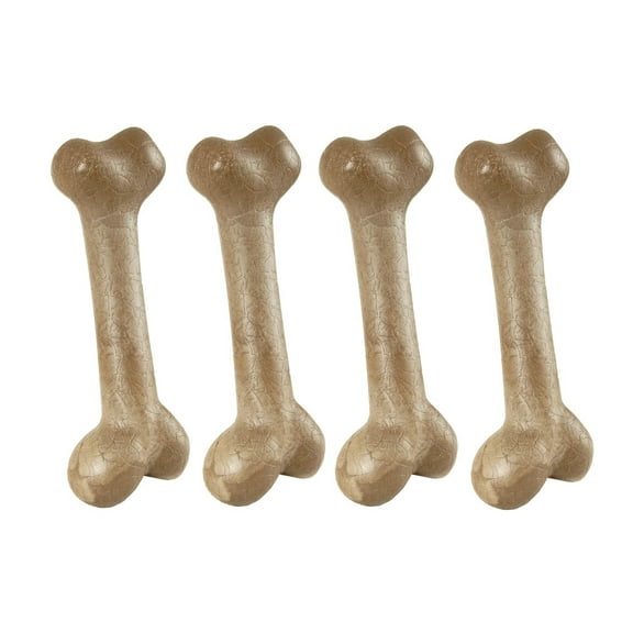 8 Inch Larger Wood Scented Femur Dog Bone Shaped Dental Health Chew Gentle Tummy (4 Femur Bones)