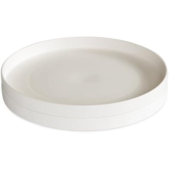 8-Inch Lunch Plate, Set of 2, White, Microwave Safe Polypropylene