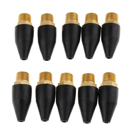 /8 Inch MPT Rubber / Brass (10Pcs)