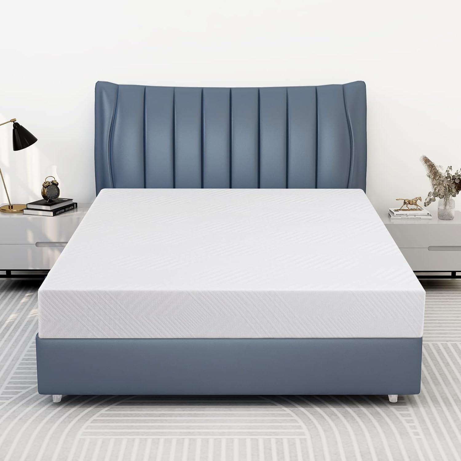 8 Inch Mattress In A Box, Gel Memory Foam Mattresses Made In USA For