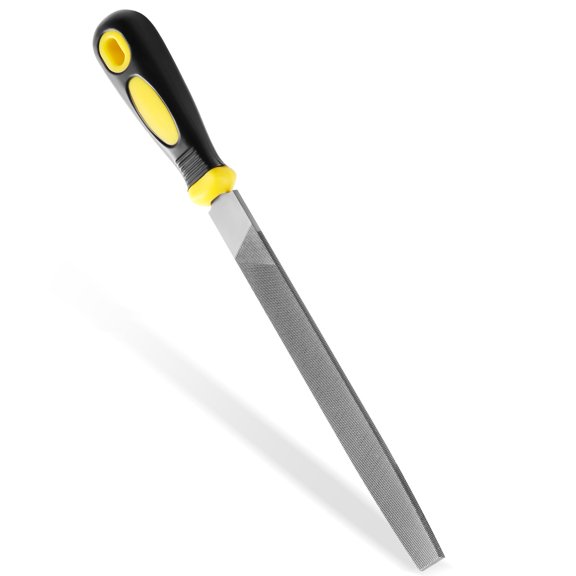 8 Inch Metal Hand File, for Shaping Deburring Polishing Metal Wood Stone Plastic Leather, DIY & Professional Tool