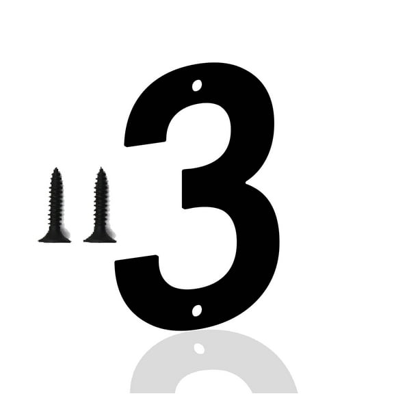 8 Inch Metal House Numbers Letters, Black House Address Letters, Outdoor Mailbox Numbers, Modern Metal Address Number Letter for Homes, Apartments, Farms, Outside (3)