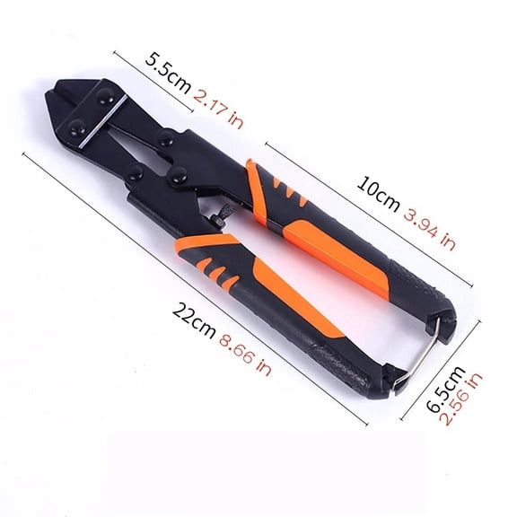 8 Inch Mini Steel Wire Cutters, Heavy Duty Metal Cable Safety Cutting Pliers, Compact Hand Aviation Wire Cutter Tool for DIY Craft Electrical Repair