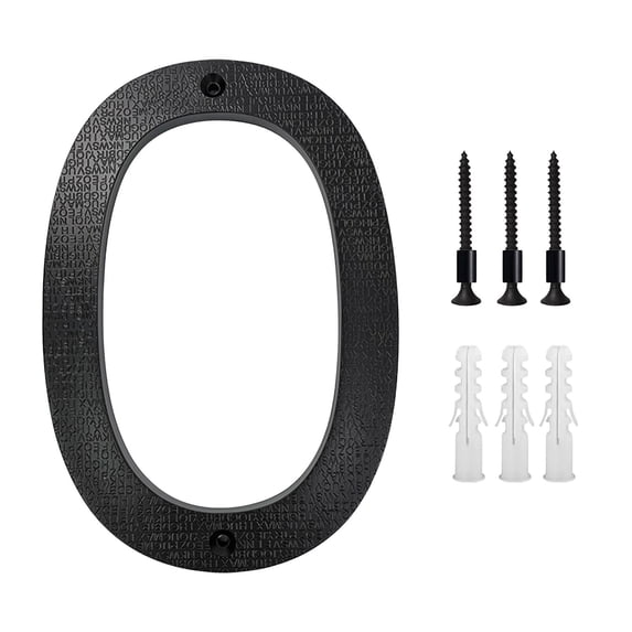 8 Inch Modern House Numbers - Door Number Address Letters for Outside Signs, Weather-Resistant Plastic for Home Apartment Garage