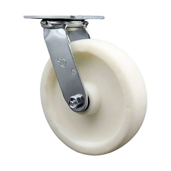 8 Inch Nylon Wheel Swivel Caster with Ball Bearing Service Caster Brand