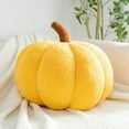 thumbnail image 1 of 8 Inch Outdoor Thanksgiving Pillows Pumpkin Home Decor Fall Pillow Halloween Decorations Pumpkins Halloween Fall Decorations, Yellow, 1 of 6