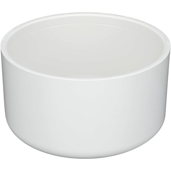 8 Inch PVC Pipe End Cap Fitting Schedule 40 PVC Pipe End Cap Fitting, Heavy Duty Slip On, for Use with 8 Inch Sewer and Drain DIY Garden Shelf