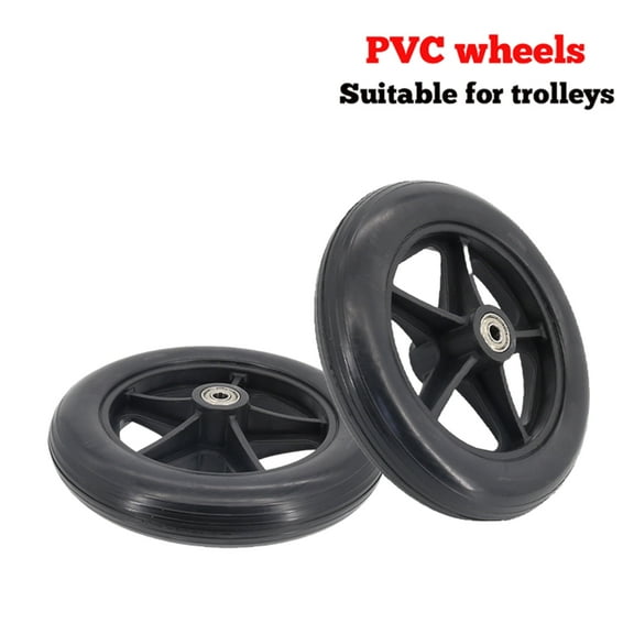8 Inch PVC Wheels Wheelchair Walker Accessories 8" Replacement Wheels Fit For Rolling Walker 2pcs